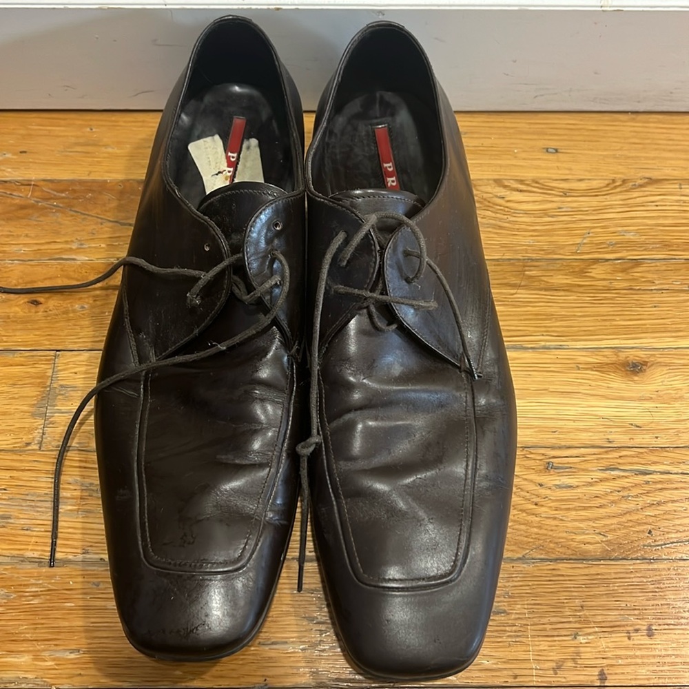Men Shoes Prada with Laces